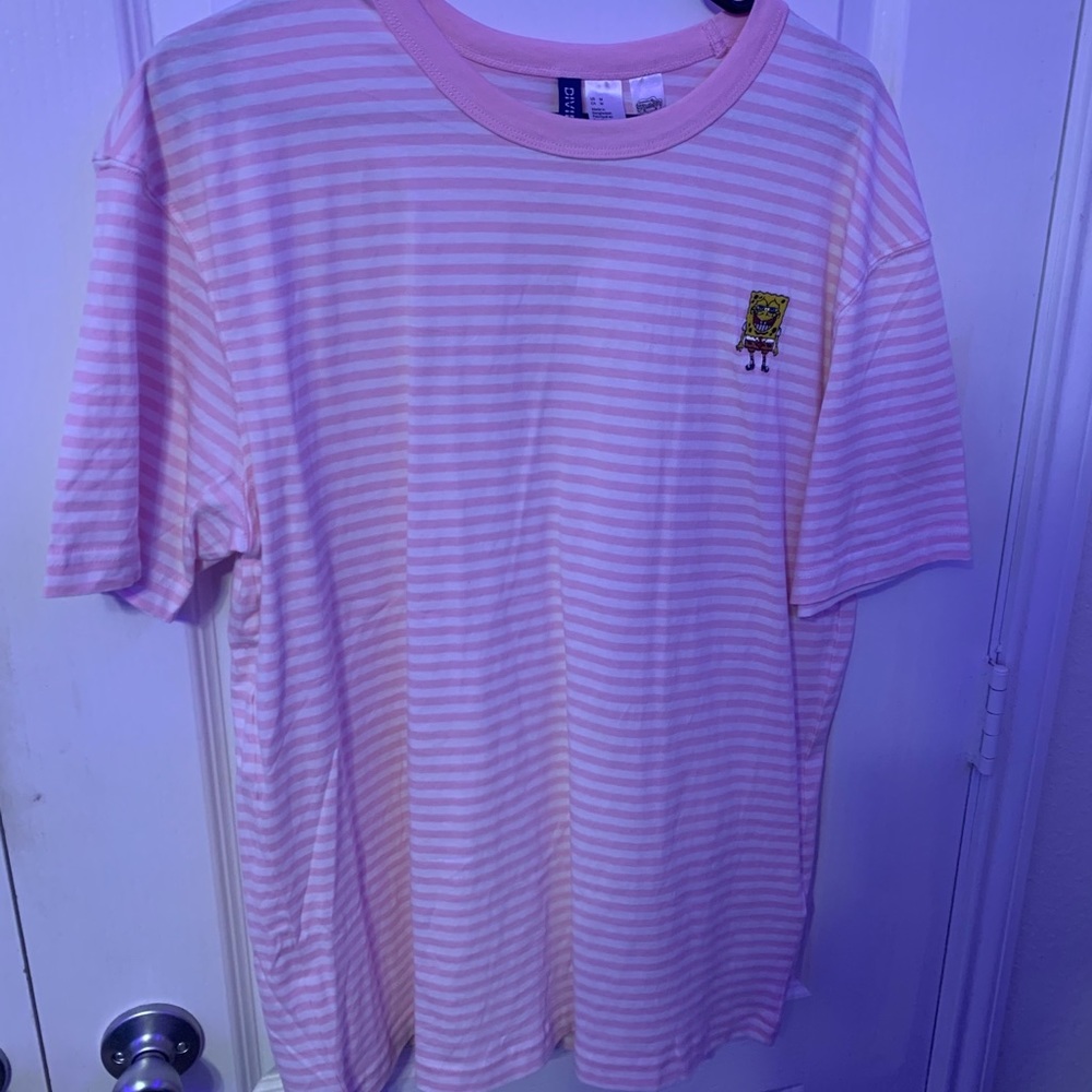 Pink striped shirt